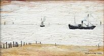 L.S. Lowry RA - The Coal Boat