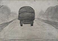 L.S. Lowry - Lorry near Bowes