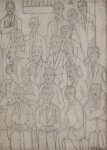 L.S. Lowry RA - Men at a Meeting